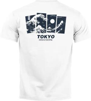 Neverless Print-Shirt Herren T-Shirt Backprint Japan