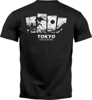 Neverless Print-Shirt Herren T-Shirt Backprint Japan