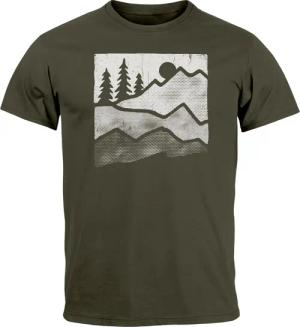 Neverless Print-Shirt Herren T-Shirt Berge Natur