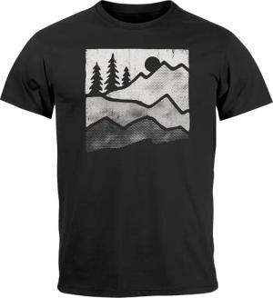 Neverless Print-Shirt Herren T-Shirt Berge Natur