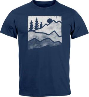 Neverless Print-Shirt Herren T-Shirt Berge Natur