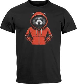 Neverless Print-Shirt Herren T-Shirt Bär Bear