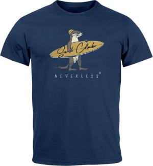 Neverless Print-Shirt Herren T-Shirt California Surfing