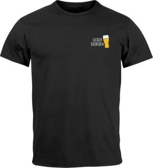 MoonWorks Print-Shirt Herren T-Shirt Lecker Bierchen