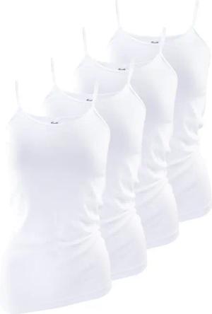 Yenita® Unterhemd (4-St) mit Satinband Einfassung