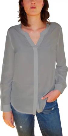 Posh Gear Seidenbluse Damen Bluse Camicetta