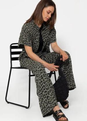 SASSYCLASSY Stoffhose Musselin Sommer Hose Damen