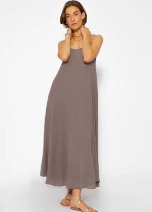 SASSYCLASSY Strandkleid Sommerkleid Damen lang aus