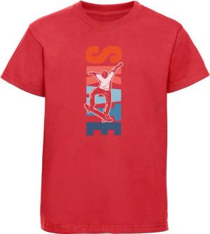 MyDesign24 T-Shirt Kinder Print Shirt Skateboarder