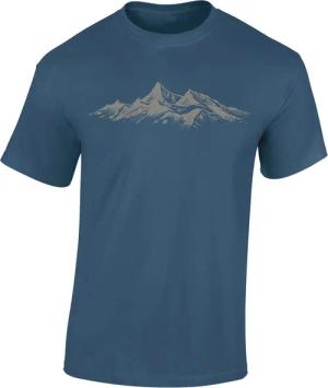 Baddery Print-Shirt Wander T-Shirt: "Alpengipfel" -