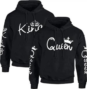 Couples Shop Kapuzenpullover King & Queen