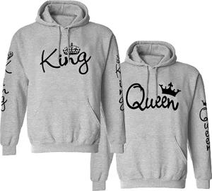 Couples Shop Kapuzenpullover King & Queen