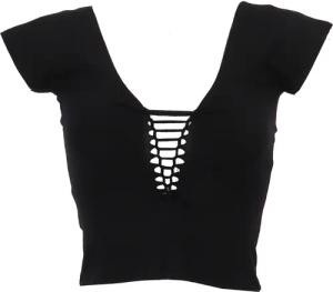 Guru-Shop T-Shirt Bauchfreies Goa Psytrance Pixi