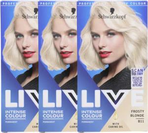 Schwarzkopf Haarfarbe 3 x Schwarzkopf Live