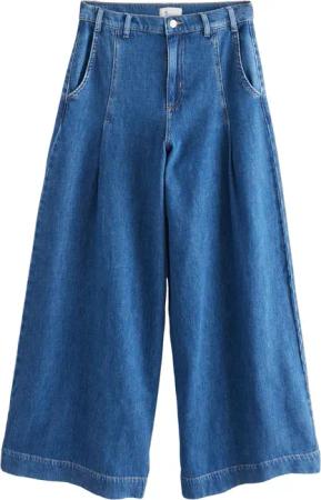 Next Weite Jeans Premium Weite Palazzo-Jeans