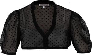 MarJo Dirndlbluse Damen 'Zeitlarn' Kurzarm, Schwarz