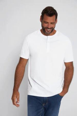JP1880 T-Shirt JP1880 Henley Basic Knopfleiste