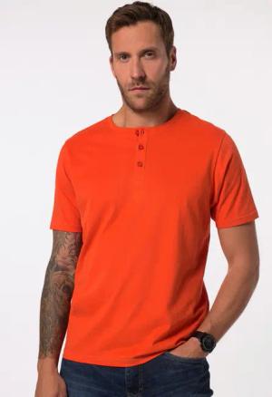 JP1880 T-Shirt JP1880 Henley Basic Knopfleiste
