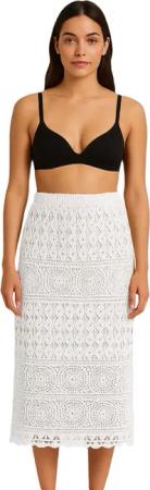 TEXEMP Sommerrock Damen Rock Maxi Lang