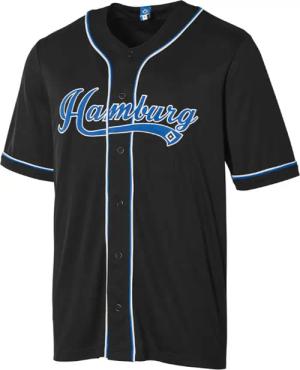 HSV Baseballtrikot Baseball-Shirt "Aaren" schwarz
