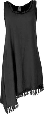 Guru-Shop Midikleid Natürliches Tunikakleid, asymetrisches Boho..