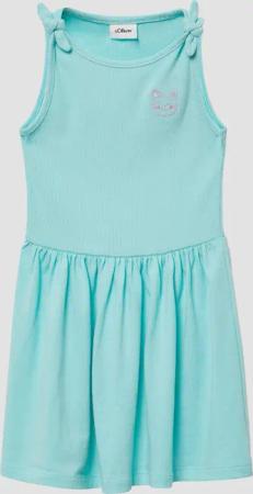 s.Oliver Minikleid Ausgestelltes Kleid mit Knotendetail