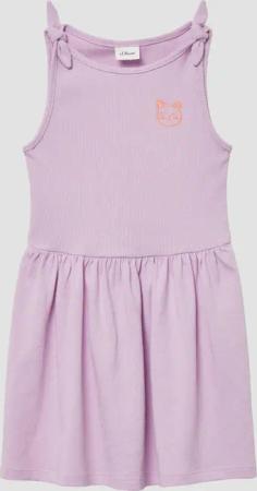 s.Oliver Minikleid Ausgestelltes Kleid mit Knotendetail