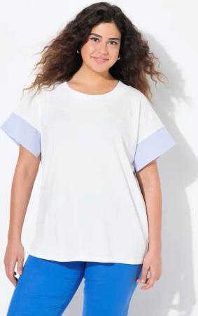 Ulla Popken T-Shirt T-Shirt Streifen Oversized
