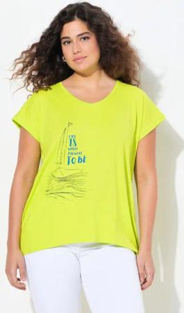 Ulla Popken T-Shirt T-Shirt Boot A-Linie