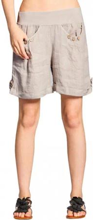 Caspar Shorts BST002 Damen Leinen Shorts