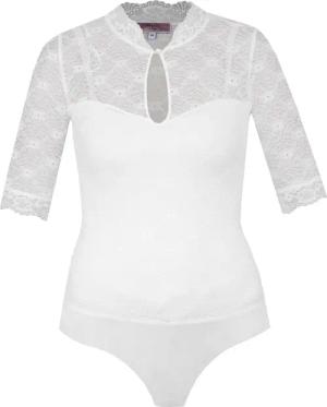 MarJo Dirndlbluse Dirndlbody 'Hallerndorf' Halbarm, Offwhite
