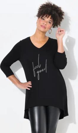 MIAMODA Longshirt T-Shirt A-Linie FEEL GOOD