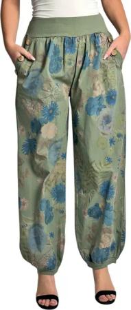 Mississhop Haremshose Baumwollhose Damenhose Aladinhose Blumenprint