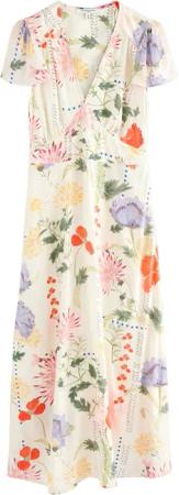 Next Maxikleid Maxikleid zum Binden, Flatterärmel,