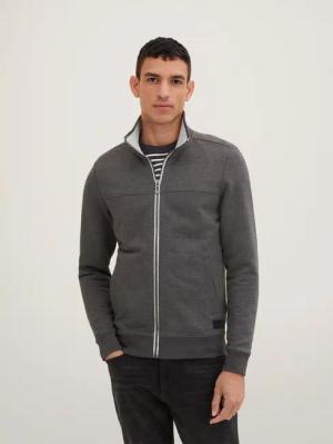 TOM TAILOR Sweatshirt Sweatjacke mit Ziernaht
