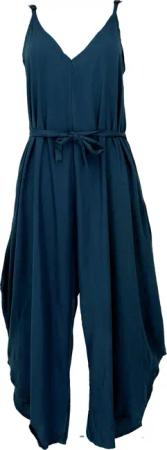 Guru-Shop Relaxhose Einfarbiger Jumpsuit, Sommer Overall,..