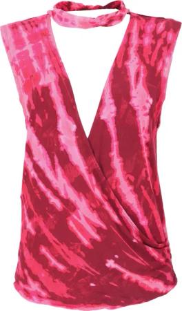 Guru-Shop T-Shirt Batik Hippie T-Shirt mit
