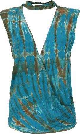 Guru-Shop T-Shirt Batik Hippie T-Shirt mit