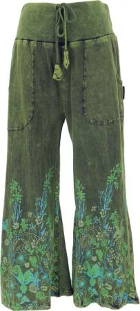 Guru-Shop Relaxhose Palazzohose, Boho Baumwollhose, Hippiehose