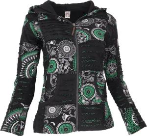 Guru-Shop Langjacke Goa Patchwork Jacke, Boho