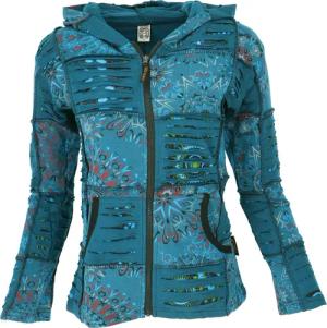 Guru-Shop Langjacke Goa Patchwork Jacke, Boho