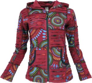 Guru-Shop Langjacke Goa Patchwork Jacke, Boho