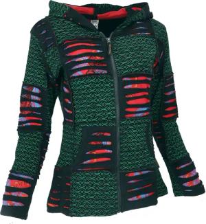 Guru-Shop Langjacke Goa Patchwork Jacke, Boho