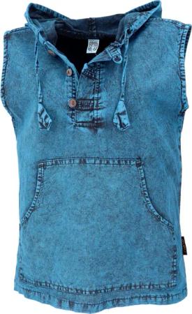 Guru-Shop Tanktop Herren Tanktop mit Kapuze,