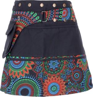 Guru-Shop Minirock Wickelrock, kurzer Rock, Cacheur,
