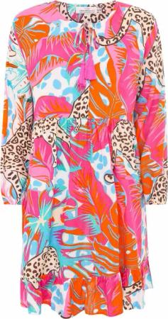 Zwillingsherz Sommerkleid Zwillingsherz Kleid Leoparden Dschungel