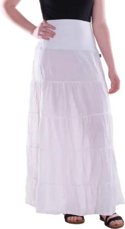 Vishes Maxirock Damen Maxi-Rock Baumwolle Vintage,