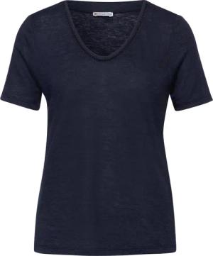 STREET ONE T-Shirt T-Shirt in Leinenoptik