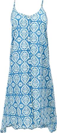Guru-Shop Midikleid Luftiges Sommerkleid, Strandkleid -