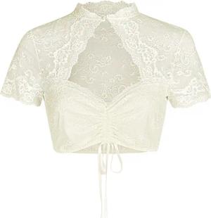 Nina Von C. Dirndlbluse Spitzen Bluse